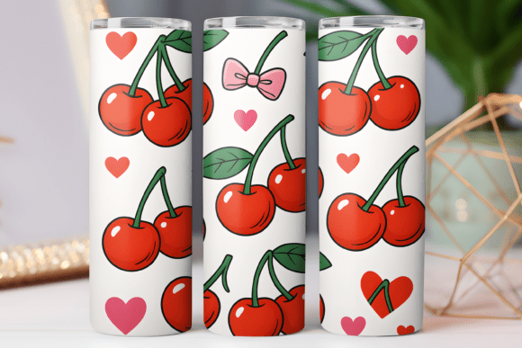 Cherry and Bow Tumbler Wrap Graphics Review