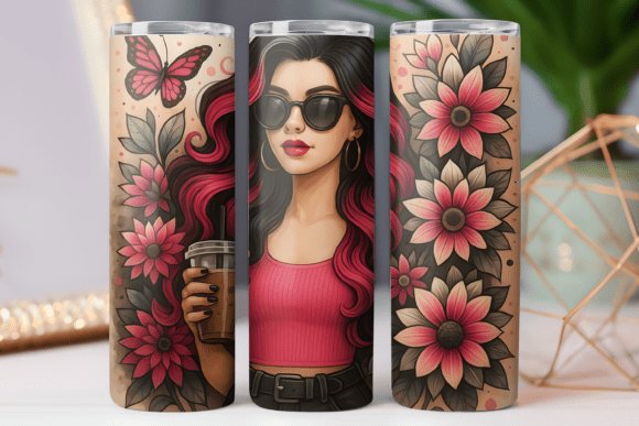Coffee Girl Tumbler Wrap: Graphics & Design Review