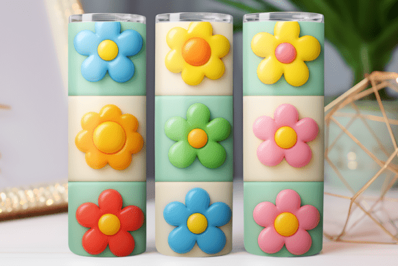 Daisy Smile Flower Tumbler 20oz Wrap Art Graphics & Freebies Review