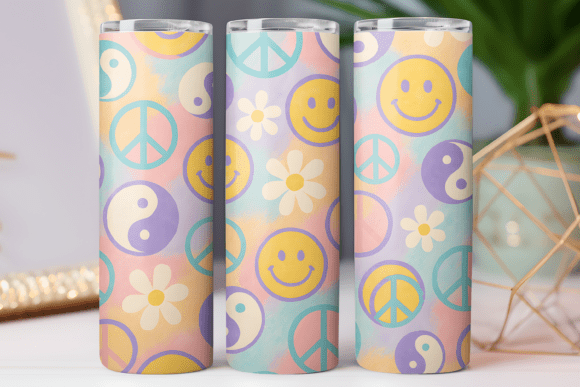 Daisy Smile Flower Tumbler Wrap: Graphics & Freebies Review