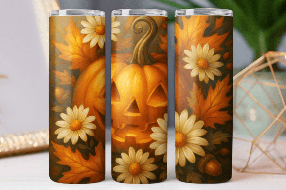 Fall Tumbler Art Wrap: Graphics & Tumbler Wraps for Brands