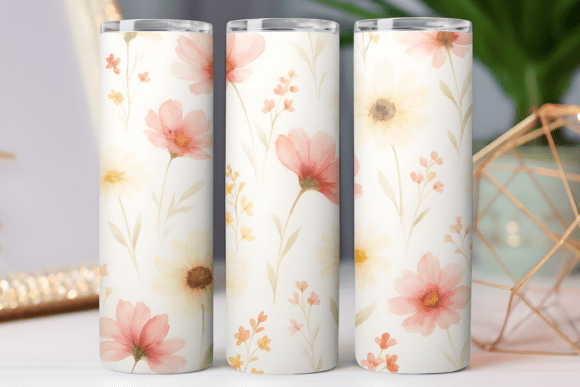 Floral Tumbler Wrap 20oz Graphics Freebies