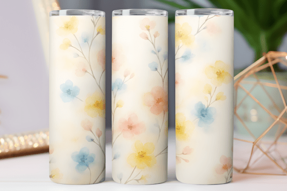Floral Tumbler Wrap 20oz Png Skinny Art Graphics Freebies