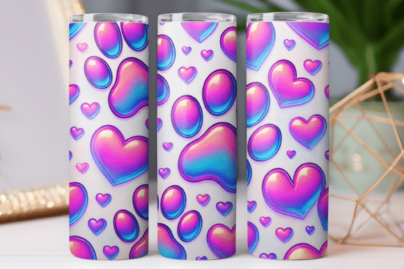 Freebies Graphics: Dog Paw Tumbler Wrap 20oz Photo Design Review