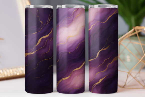 Glitter Marble Tumbler Wrap Skinny Art for Graphics & Tumbler Wraps
