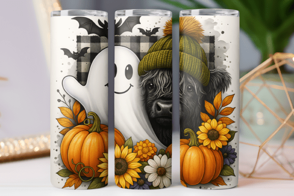 Graphics Freebies: Cow Spooky Tumbler Wrap 20oz Png Skinny Review