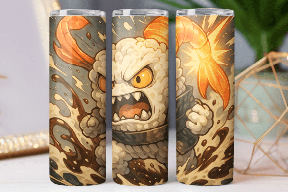 Kawaii Food Art Tumbler Wrap Graphics Review