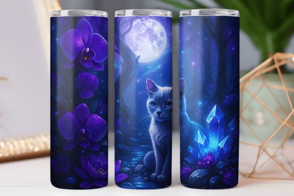 Orchid Floral Tumbler Wrap Graphics for Tumbler Wraps