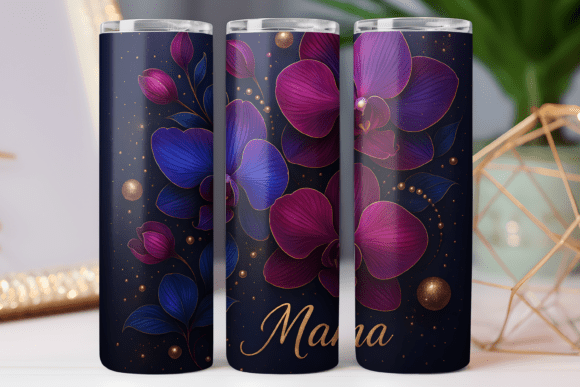Orchid Floral Tumbler Wrap Graphics Review