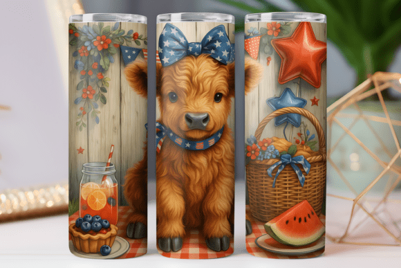Patriotic Cow Tumbler Wrap: Graphics & Freebies Review