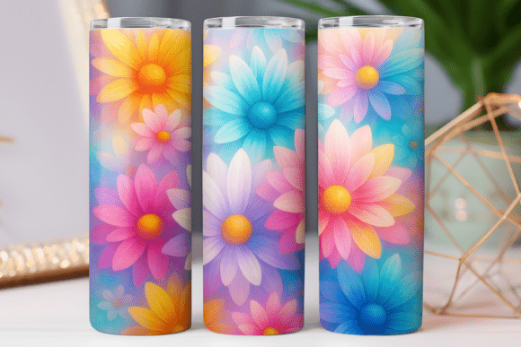 Spring Flower Tumbler Wrap Graphics & Freebies Review