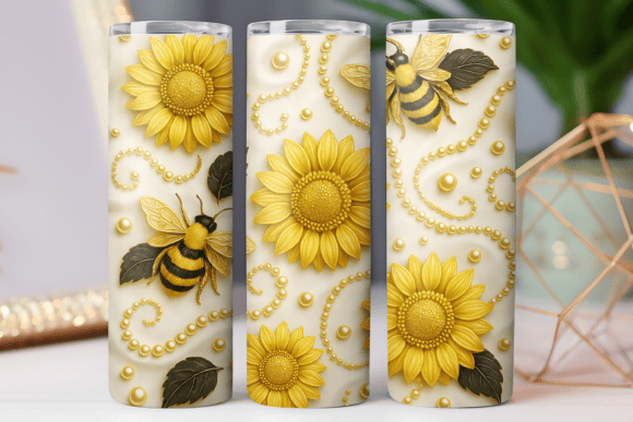 Sunflower Gold Tumbler Wrap Design: Graphics Review