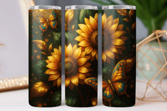 Sunflower Gold Tumbler Wrap: Graphics & Tumbler Wraps