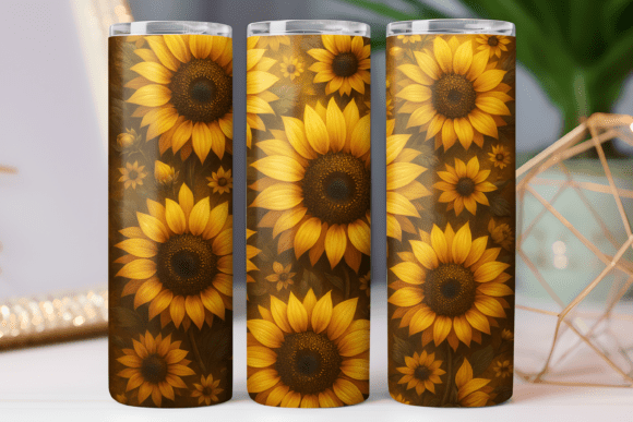 Sunflower Gold Tumbler Wraps: Graphics That Elevate Content