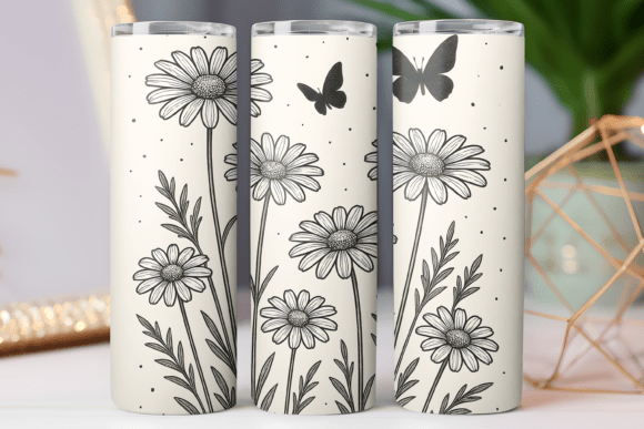Vintage Wildflower Tumbler Wrap: Graphics & Freebies